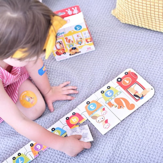 Czuczu Puzzle Cyferki Edukacyjne 1+