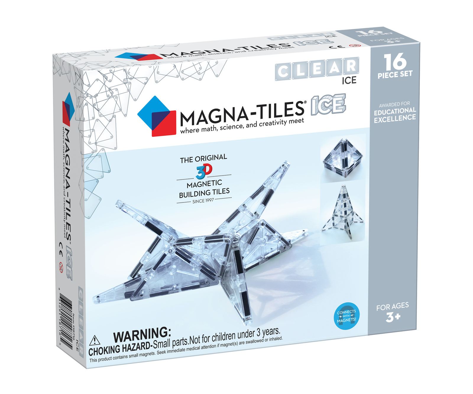 Magna-Tiles Klocki magnetyczne Ice 16 el. 3+