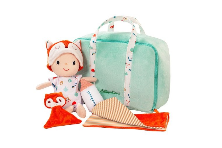 Lilliputiens Lalka Alex z zestawem podróżniczym 12m+