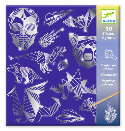 Djeco Wydrapywanka Naklejki Metaliczne IRON 4+