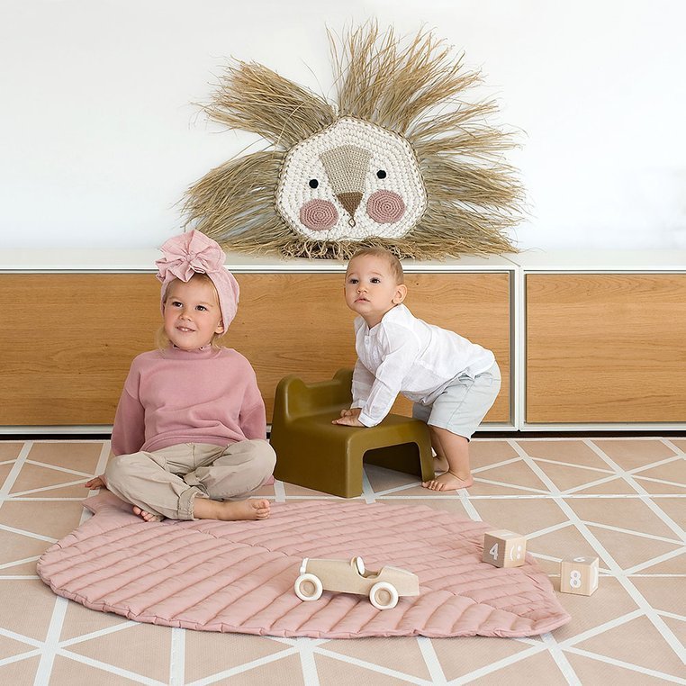 Toddlekind Mata Liść Leaf Mat Sea Shell Bawełna Org 0+