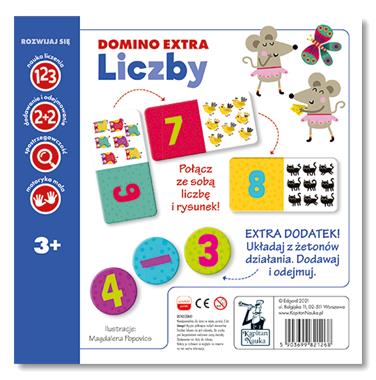 Gra Domino Liczby Kapitan Nauka +3 lata