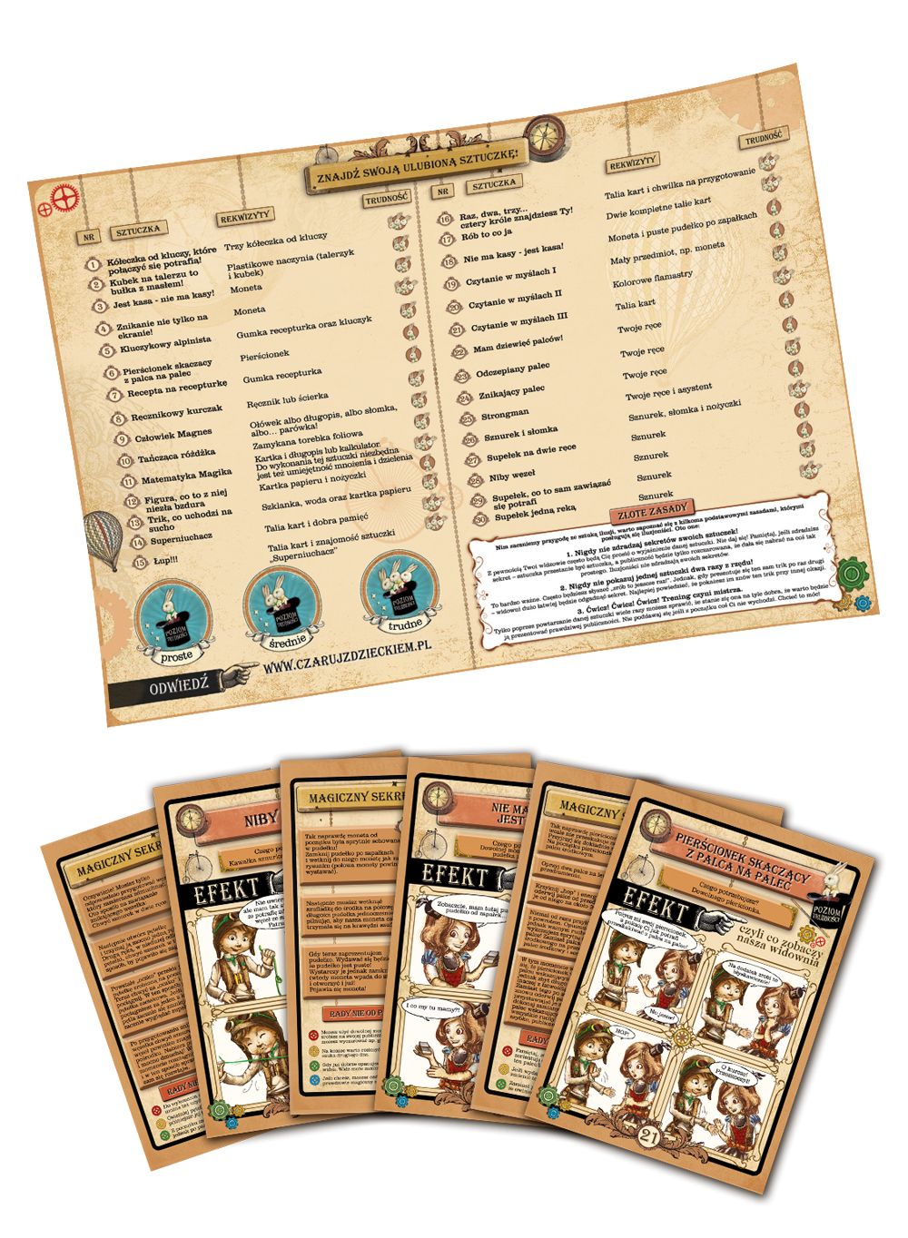 Czaruj z dzieckiem - 30 sztuczek magicznych 4+ | Oczami Maluszka