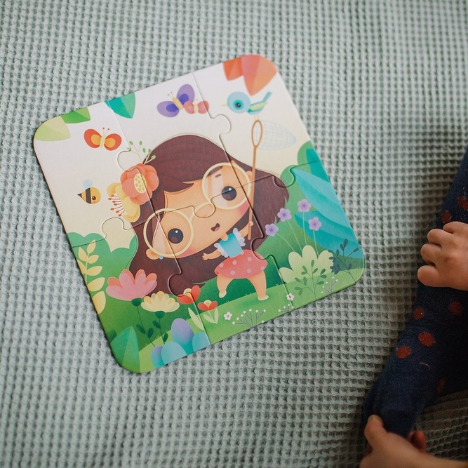 Janod Puzzle Pory Roku 4 Układanki 6-16 el. 3+