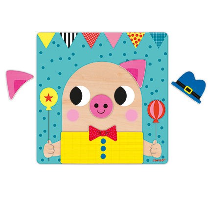 Janod Układanka magnetyczna Zwierzątka 2-5 lat