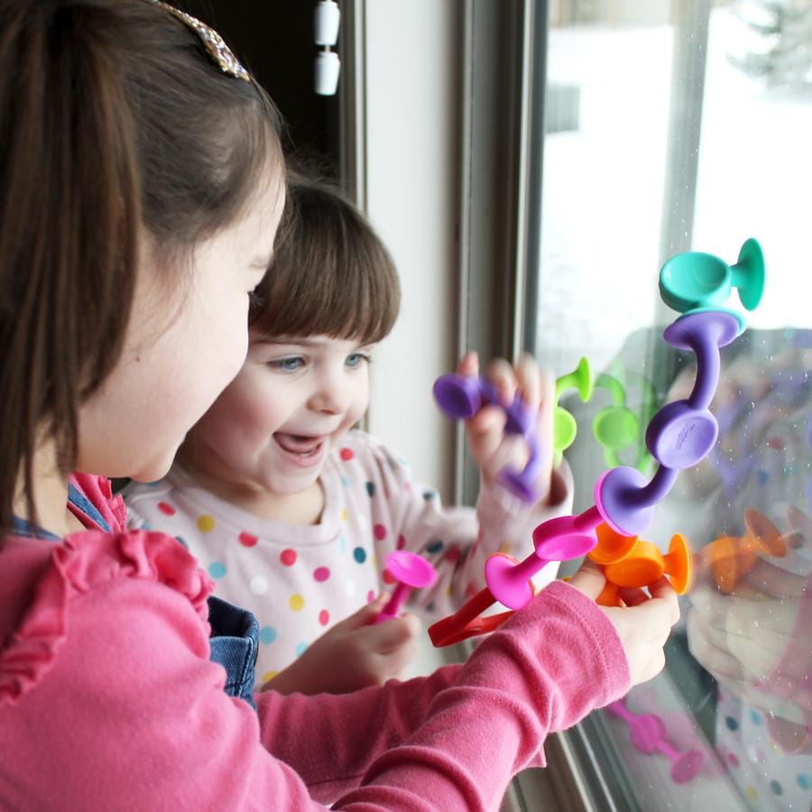 Fat Brain Toys Przyssawki Squigz 2.0 - 36 Klocków 3+