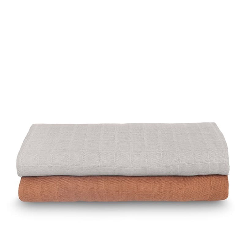 Jollein Otulacze Bambusowe 2 szt. Caramel 115x115 cm