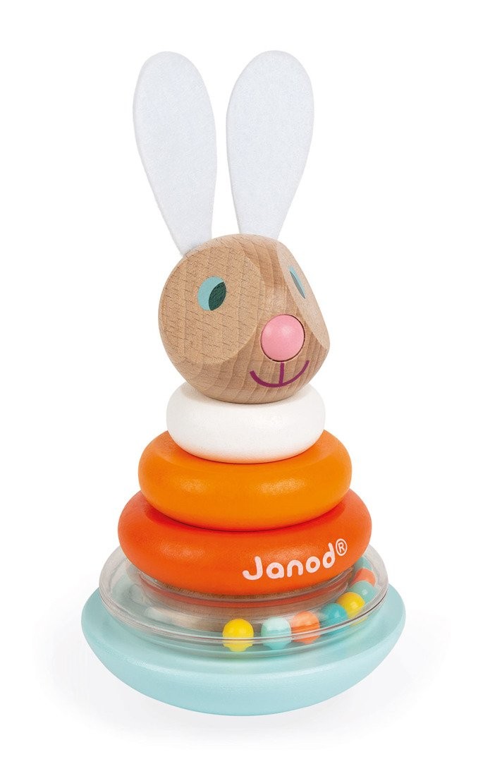 Janod, Układanka drewniana piramida wańka-wstańka Królik