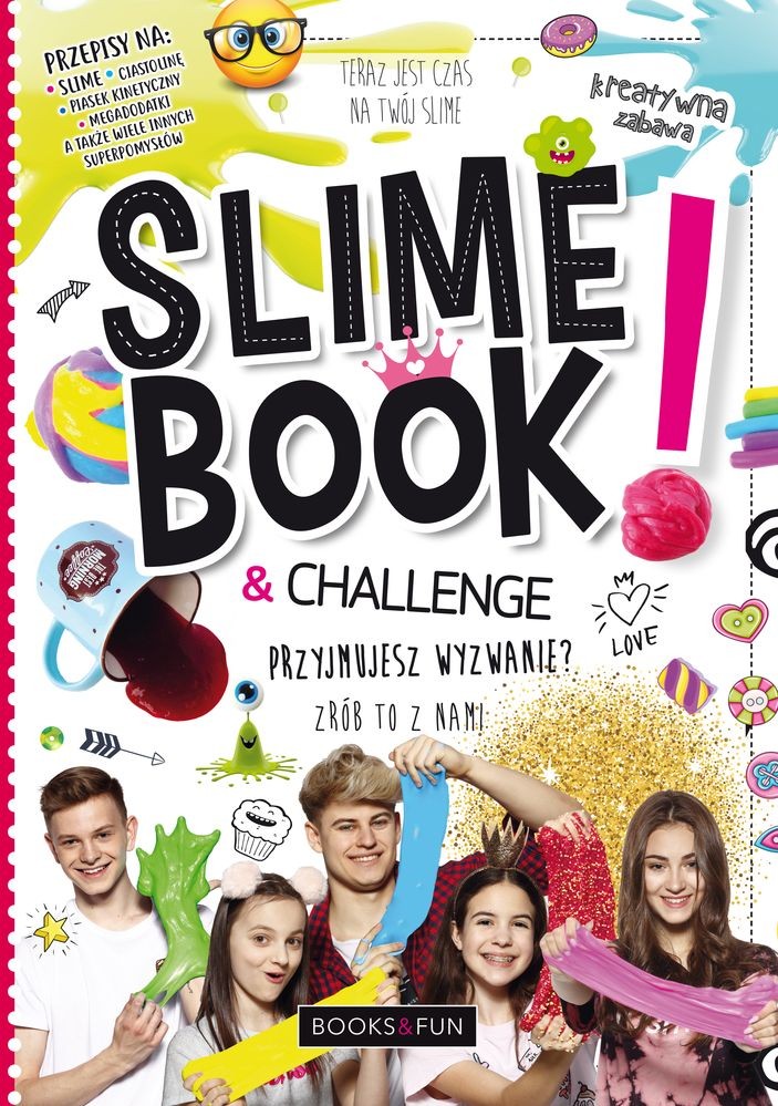 Książka Slime Book and Challenge Kreatywne 8+ | Fabryka Wafelków