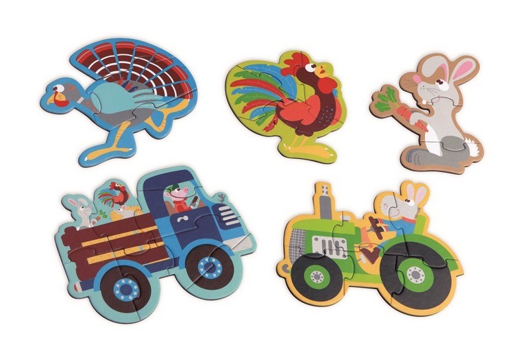 Scratch Pierwsze Puzzle Farma 2+ 12 el.