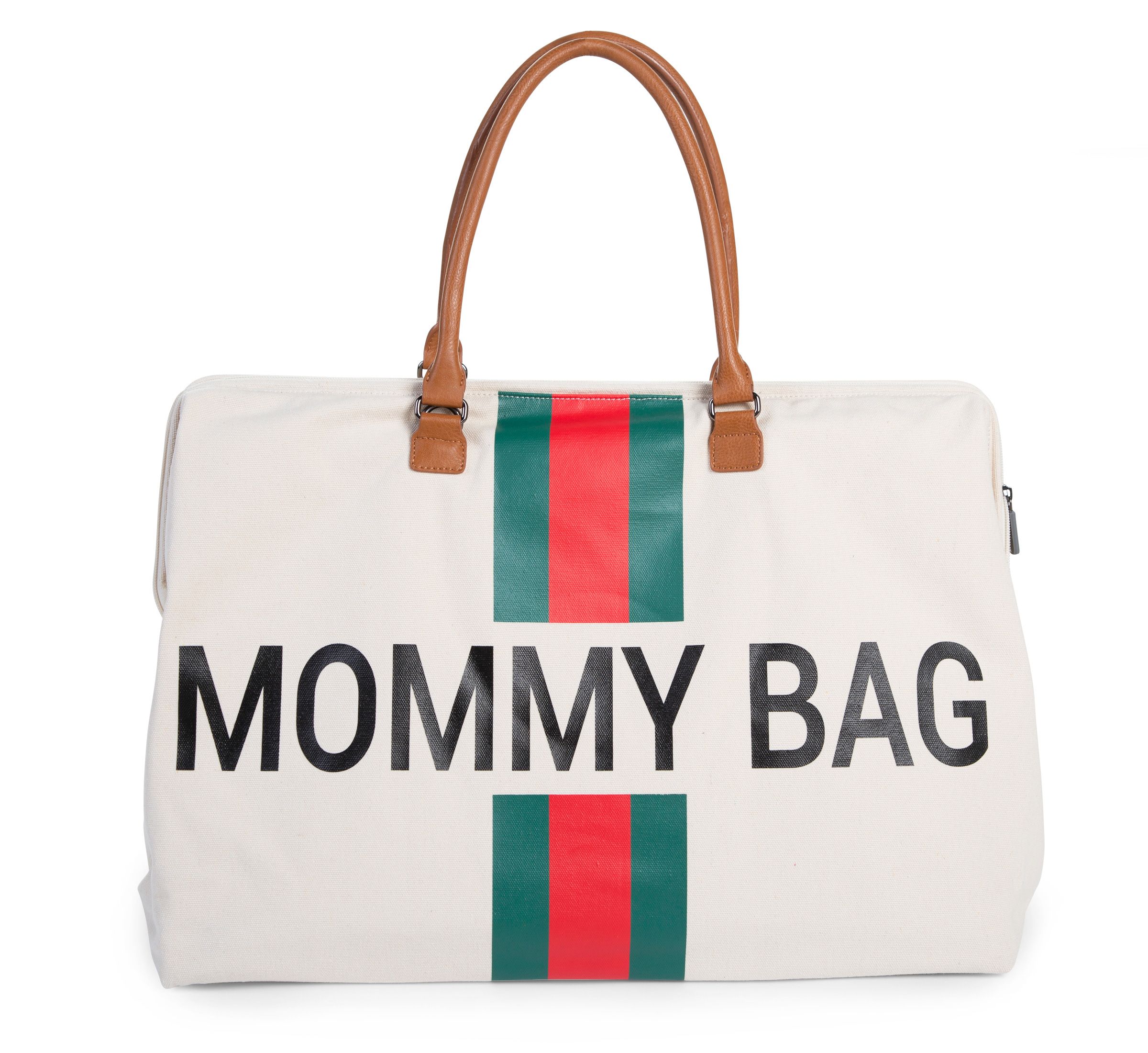 Childhome Torba Mommy Bag Paski Beżowa | Torba dla Mamy