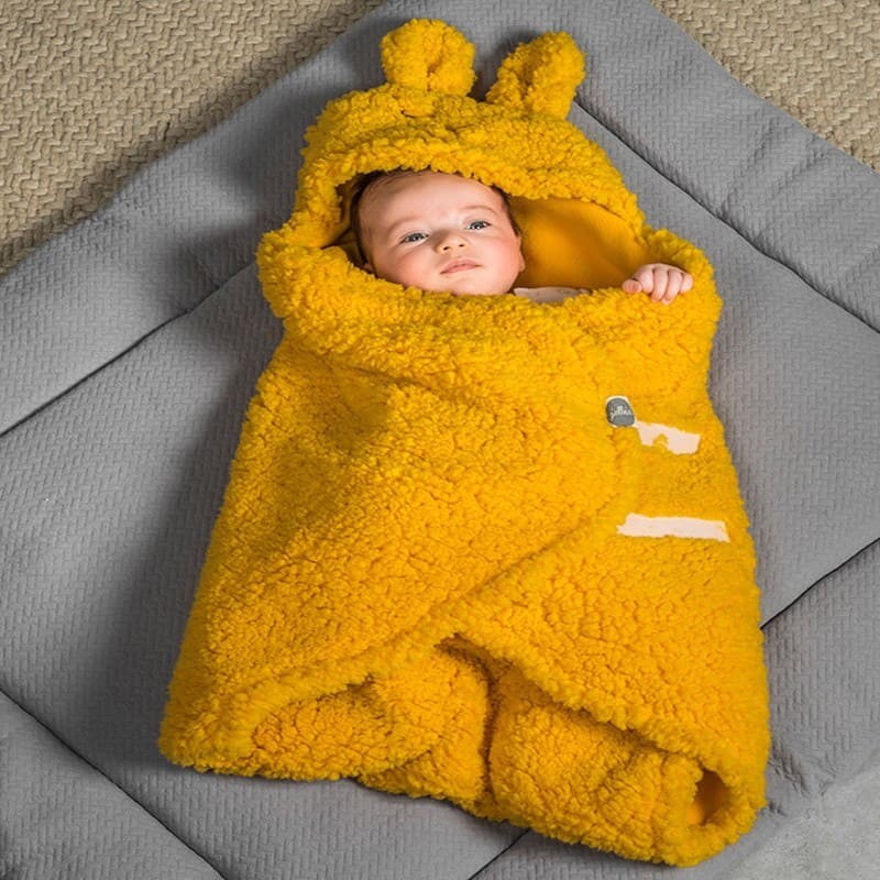 Jollein, Śpiworek otulacz do fotelika i wózka Bunny MUSTARD