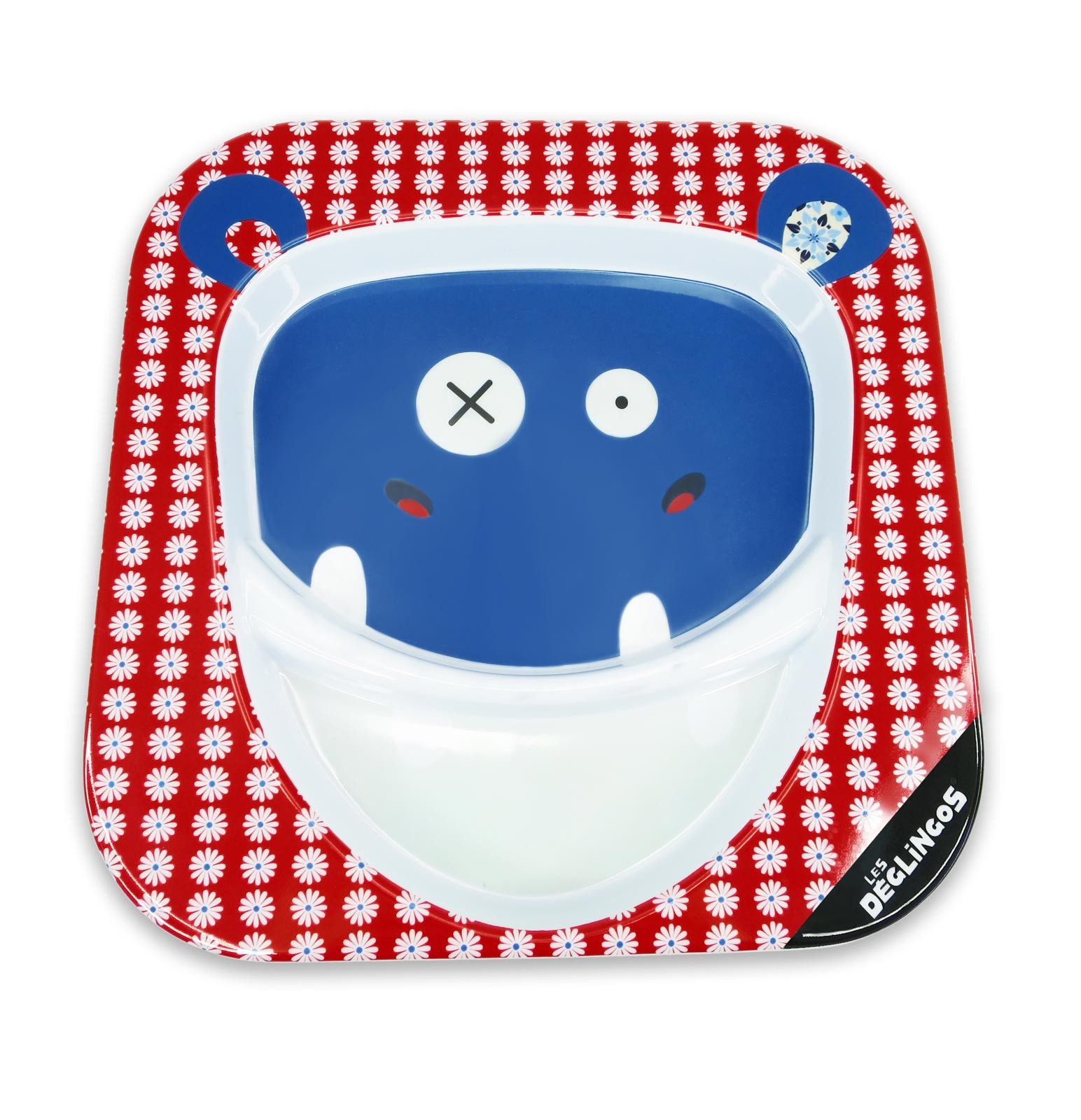 Les Deglingos Talerz z Melaminy Hipopotam Hippipios