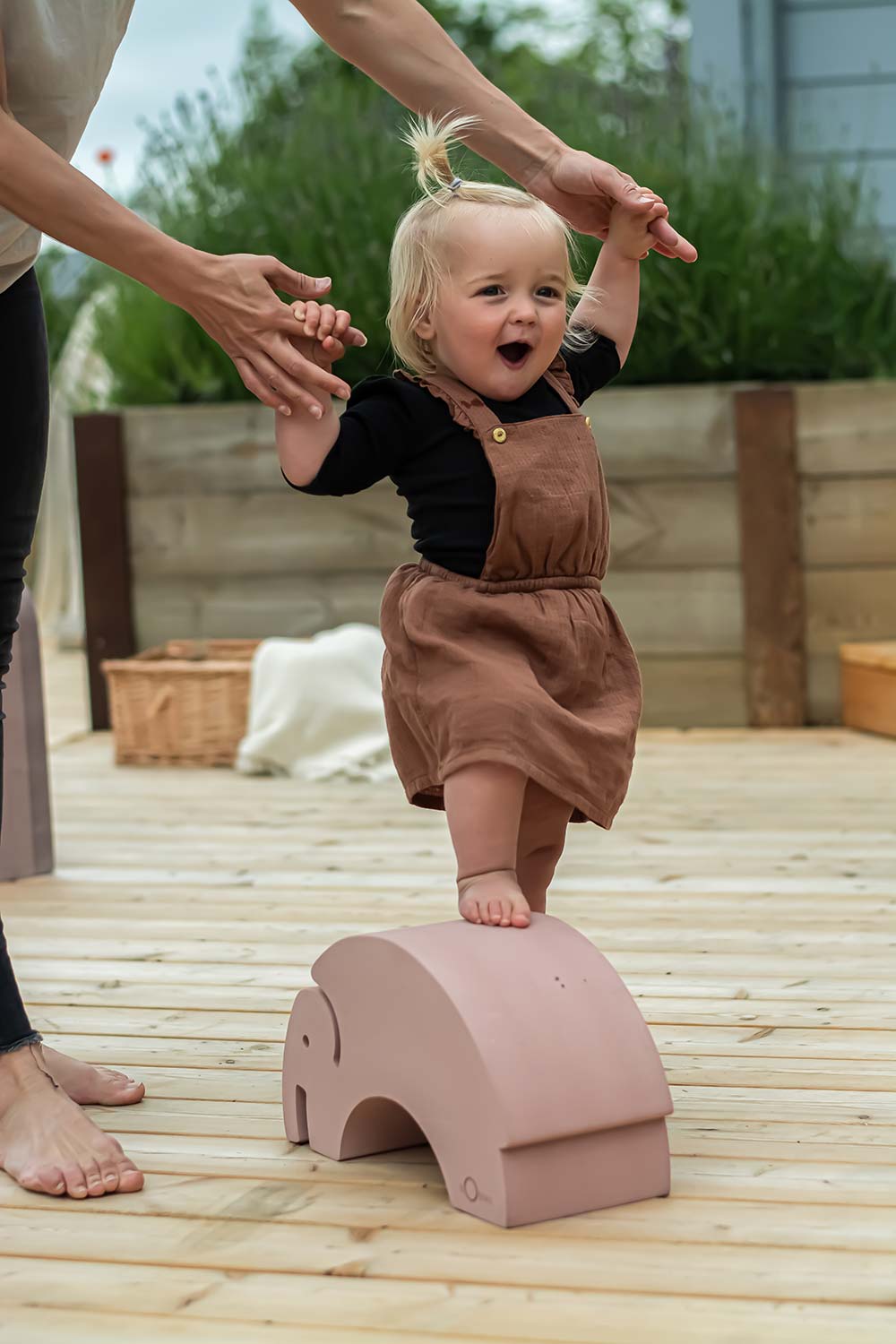 Bobles słoń sensoryczny Vintage rose - rozmiar S