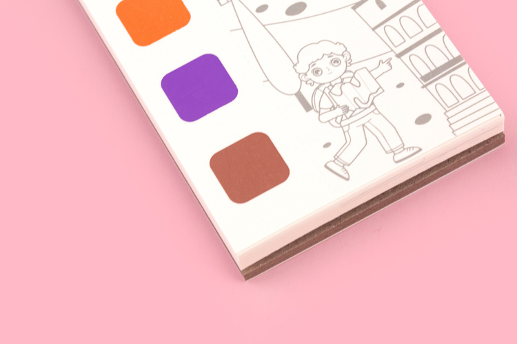 Mieredu Kieszonkowa Kolorowanka Akwarelowa Podróż Dookoła Świata 4+