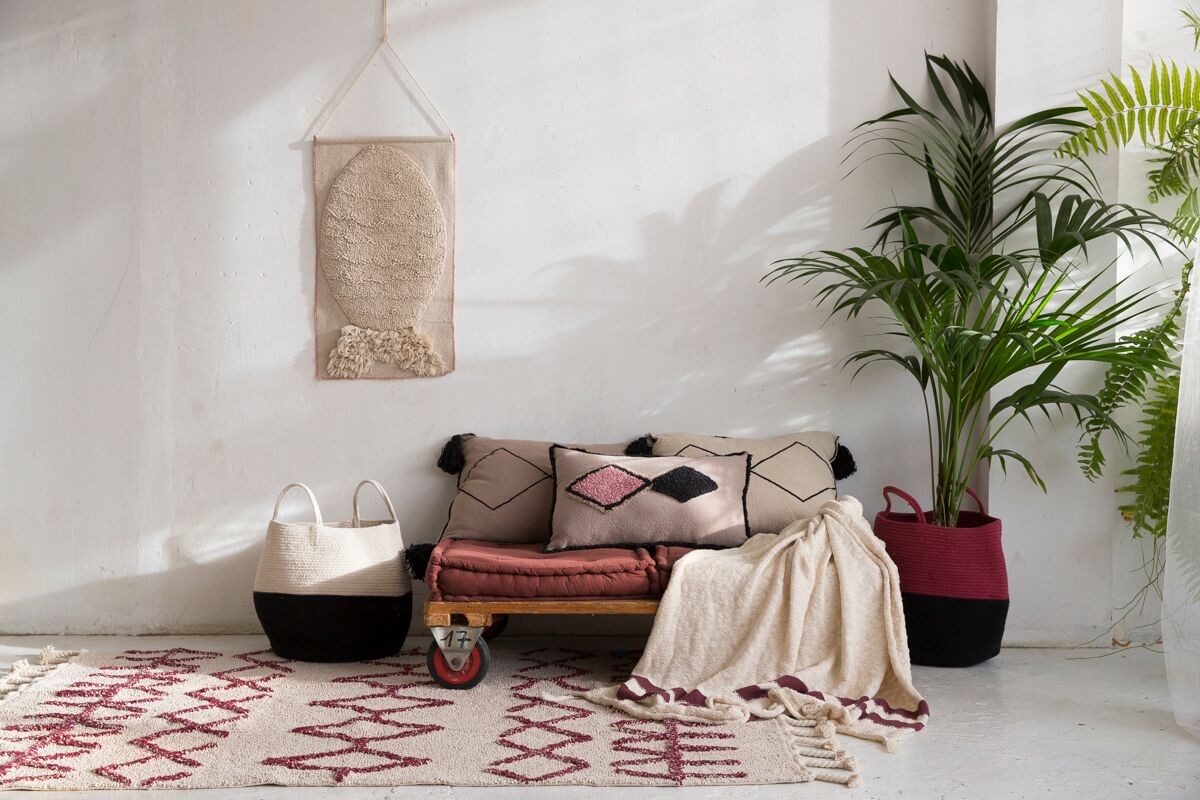 Lorena Canals, kosz ZOCO BLACK/NATURAL