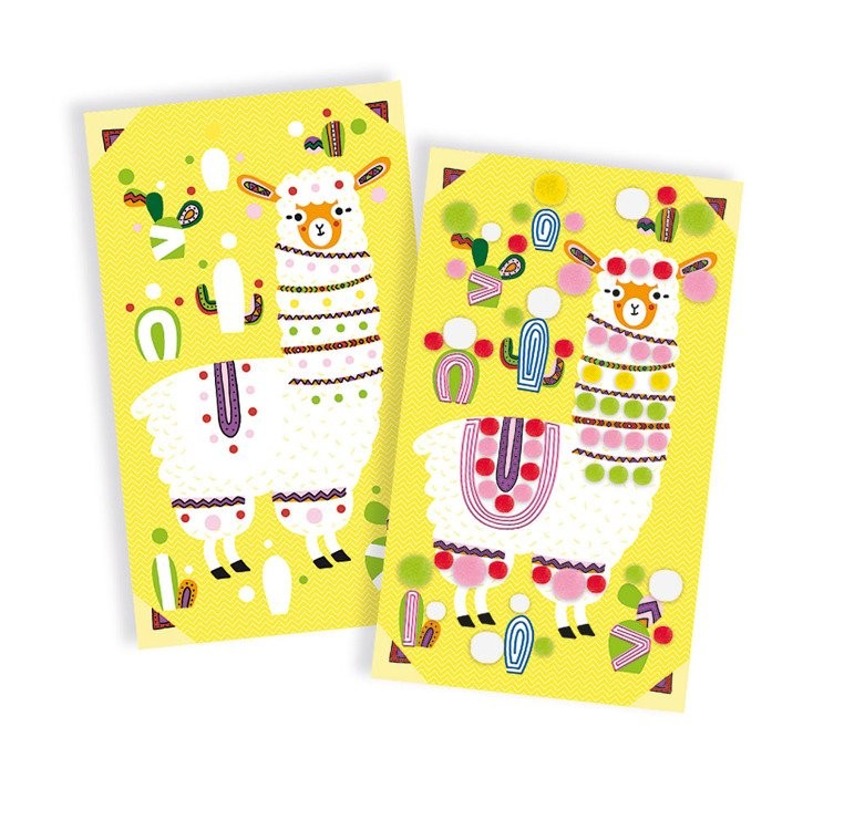 Janod Zestaw Artystyczny Pompony Lamy 3+