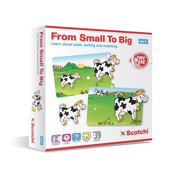 HABA Mały czy duży Scotchi - Klocki Sensoryczne 1+