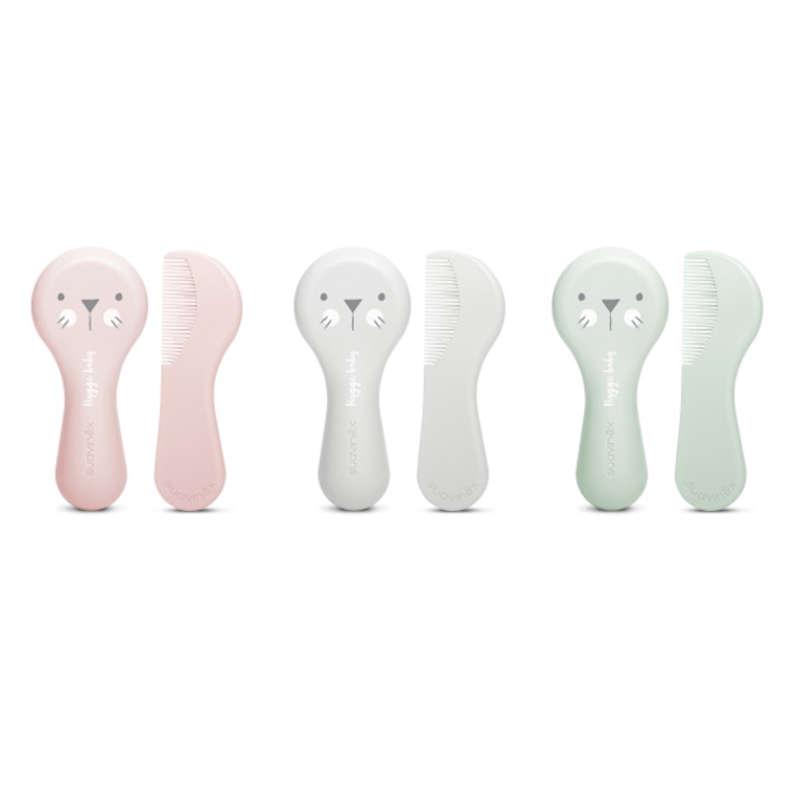 Suavinex Szczotka i Grzebień HYGGE Szary 0+