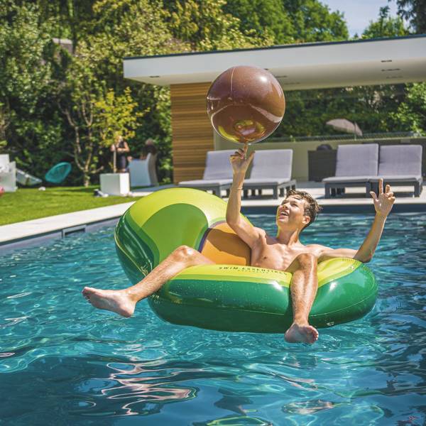 Materac do pływania Avocado z piłką 155cm 60kg | The Swim Essentials