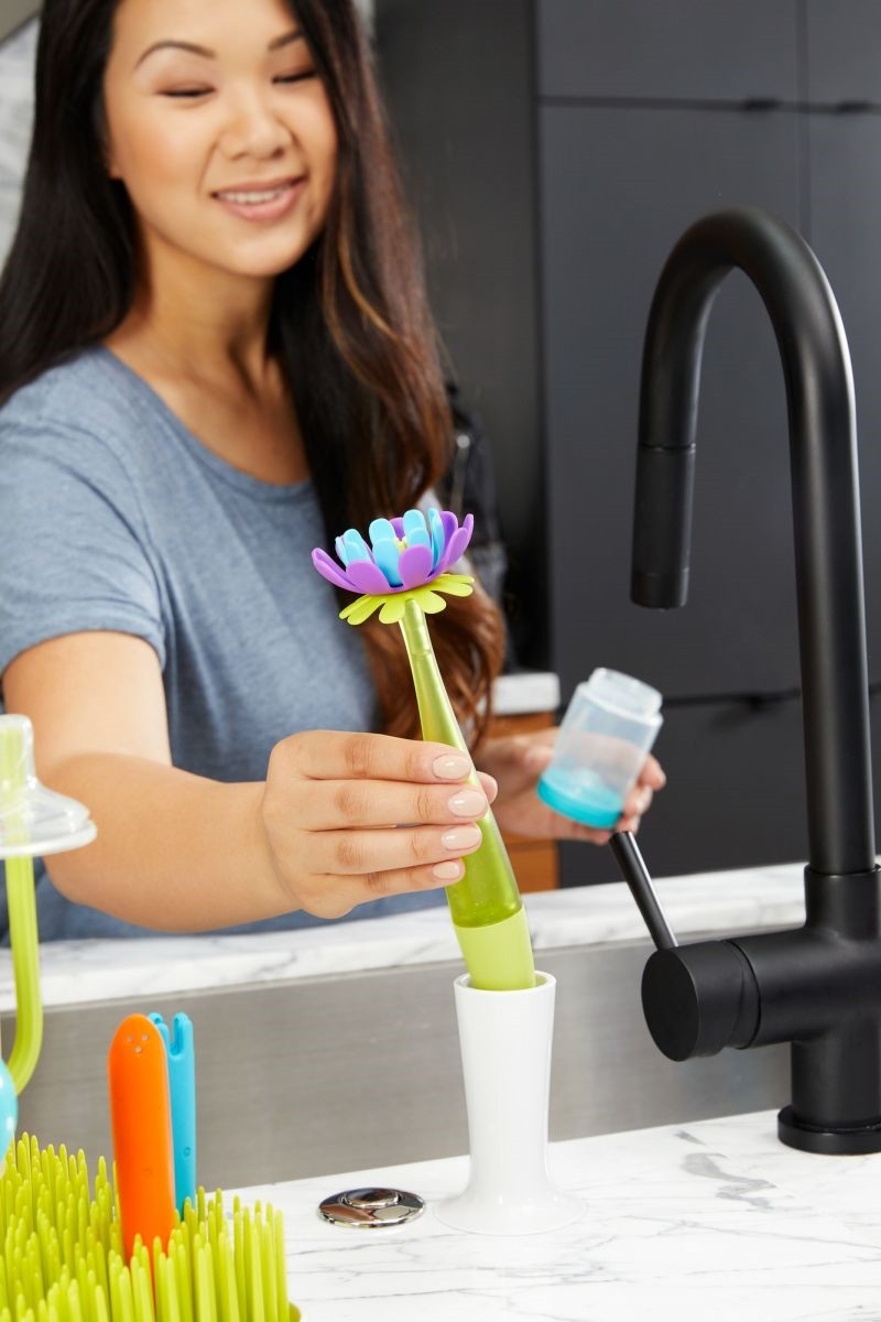 Boon Silikonowa Szczotka do Butelek z Dozownikiem FORB+