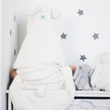 Samiboo Ręcznik Bambusowy Kapturek Króliczek Kremowy 80x80