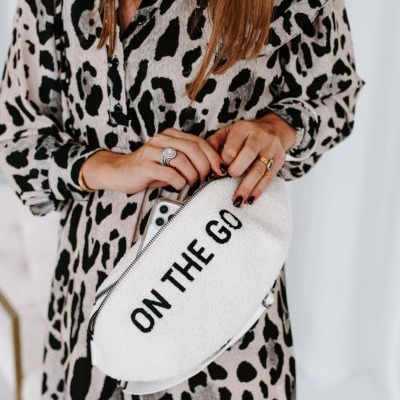 Childhome Nerka Banana Bag Teddy Bear White - Limitowana Edycja