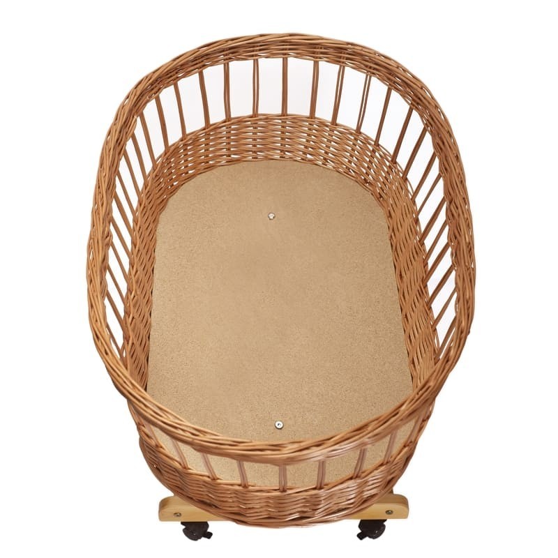 Hi Little One Kosz Mojżesza Wiklinowy Organic ze stelażem