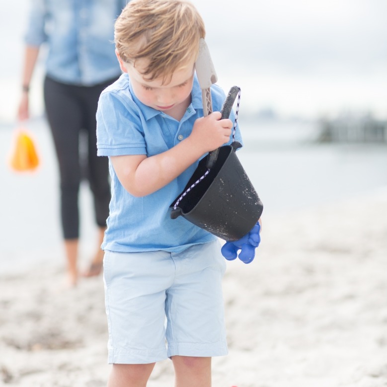 Scrunch Składane Wiaderko Miętowe do Piasku 12m+