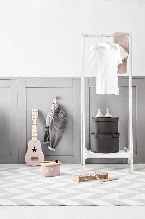 Kids Concept Pudełka Kartonowe Okrągłe 2 szt Grey 0+