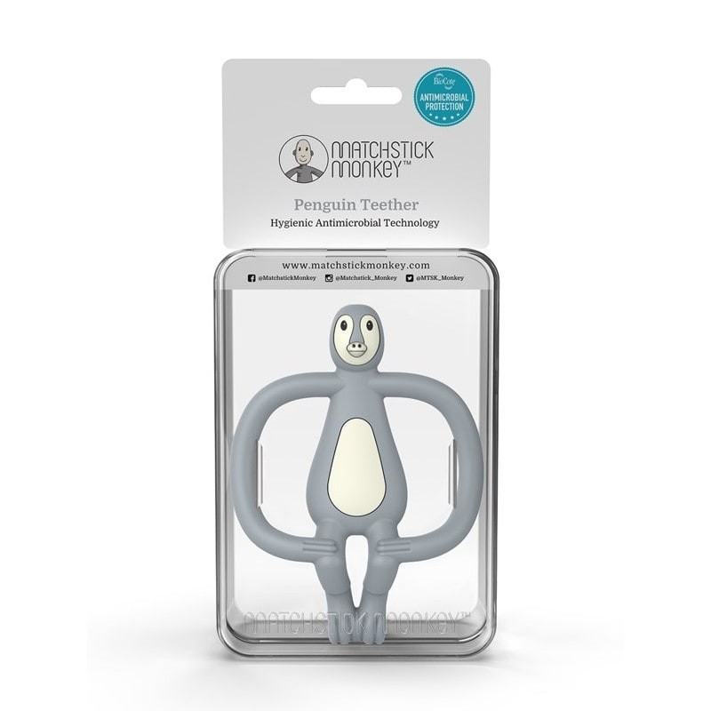 Matchstick Monkey Gryzak Pengiun ze szczoteczką 0+