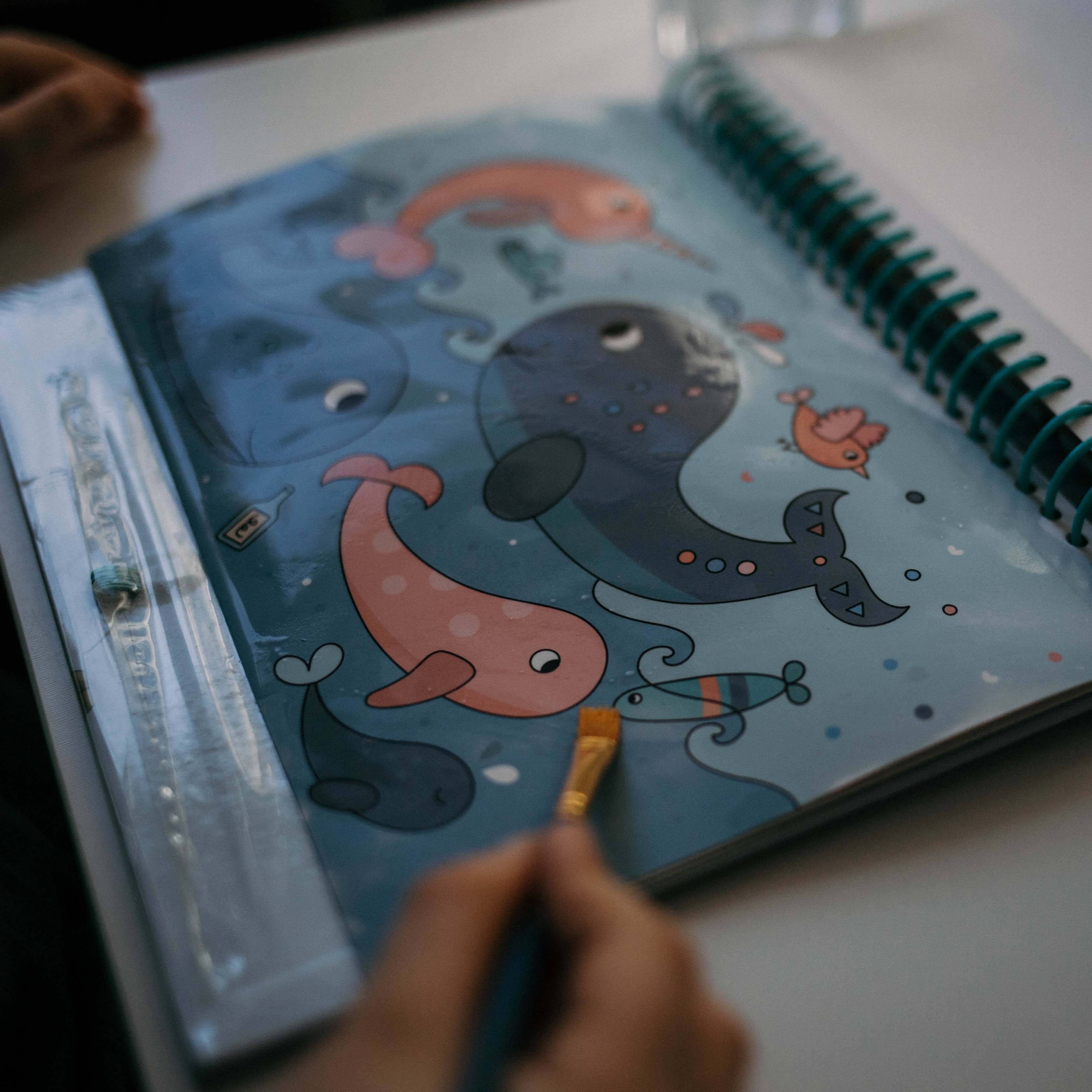 Auzou Kolorowanka Wodna Dzikie Zwierzątka 3+