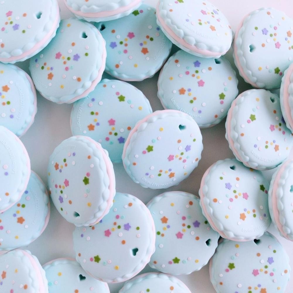 LouLou Lollipop Gryzak Silikonowy Macaron 0+