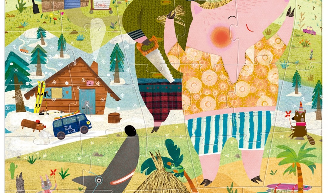 Londji Puzzle Trzy Małe Świnki 100el 3+