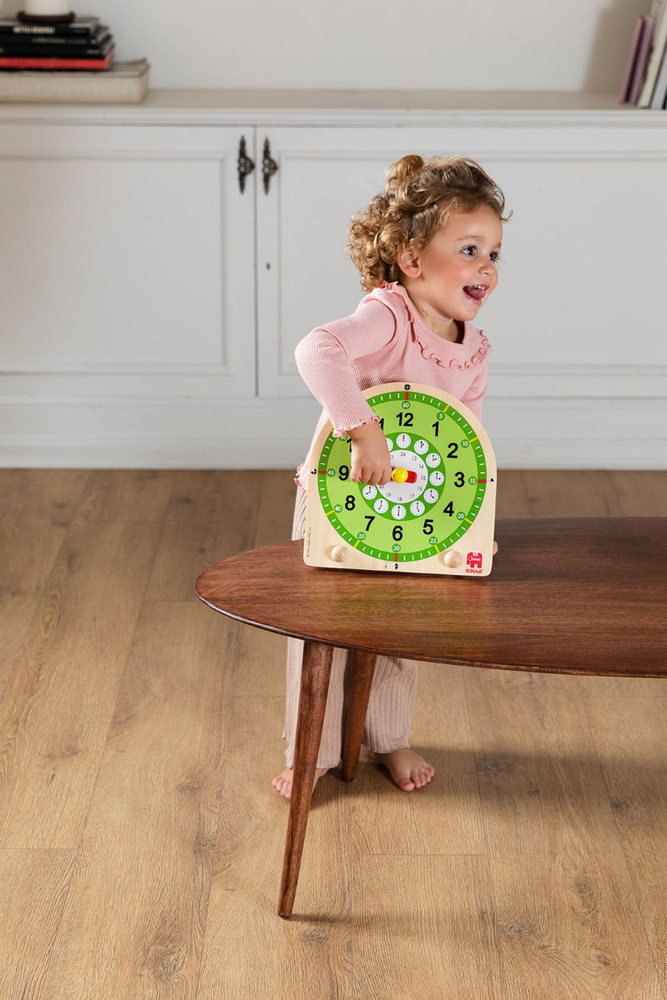 Goula Drewniany Zegar Edukacyjny 3+