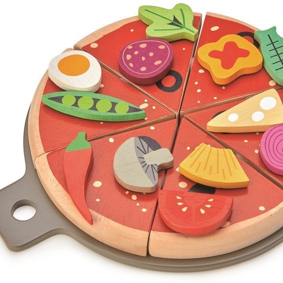 Tender Leaf Toys Drewniana Pizza z Dodatkami 3+