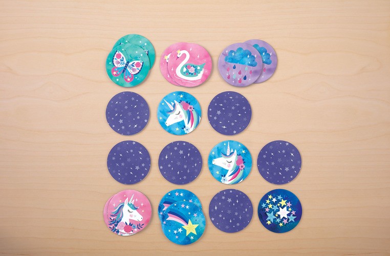 Mudpuppy Gra Mini Memory Magiczne jednorożce 4+