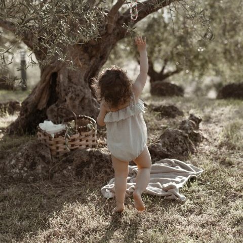 My Memi Kocyk Bawełna Organiczna 80x100 Jasnoszary 0+