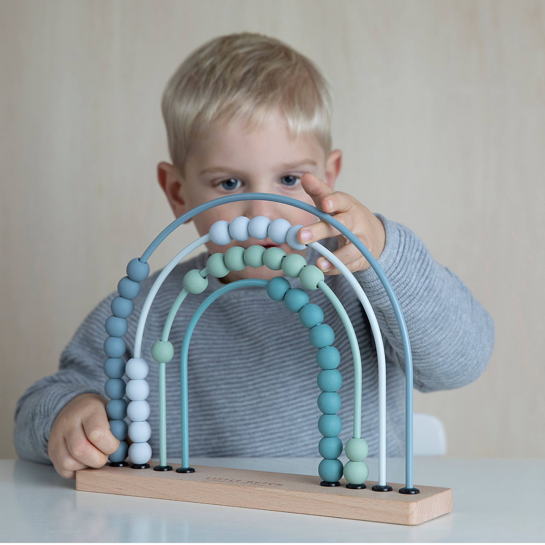 Little Dutch Liczydło Tęcza Błękit 1+