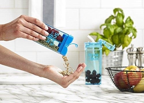 SNACK IN THE BOX Pojemnik na przekąski blue 1+