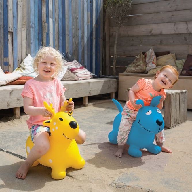 Skoczek Piesek - Zabawka na biegunach 3+ | Piesek do skakania