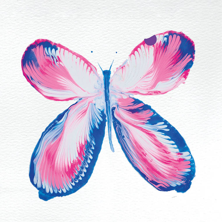 Janod Zestaw Kreatywny Malowanie Łańcuszkiem Kwiaty 8+