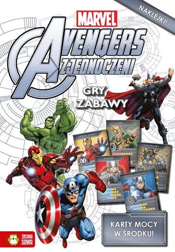 Gry i Zabawy Marvel Avengers - Książka Aktywizująca 3+
