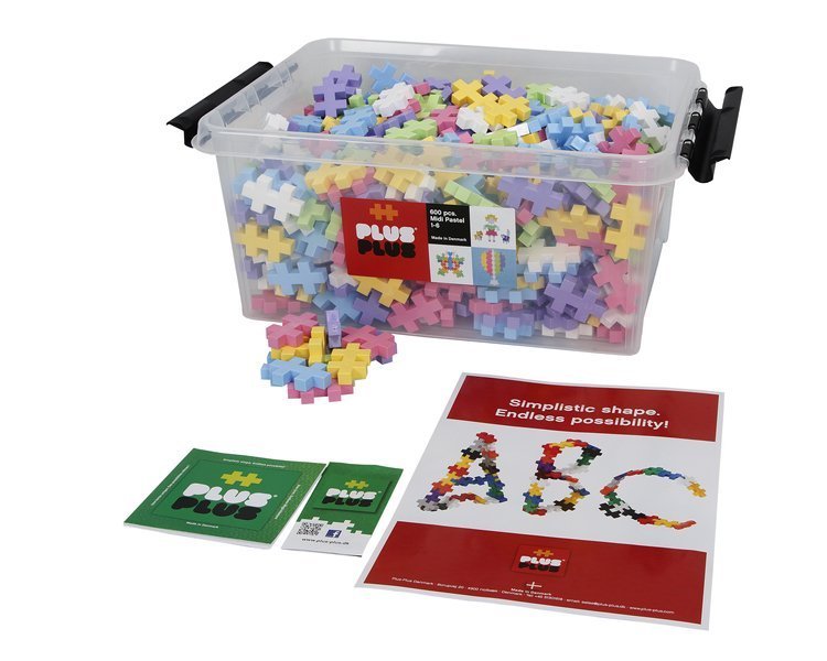 Plus-Plus Klocki Midi Pastel 600szt 1+