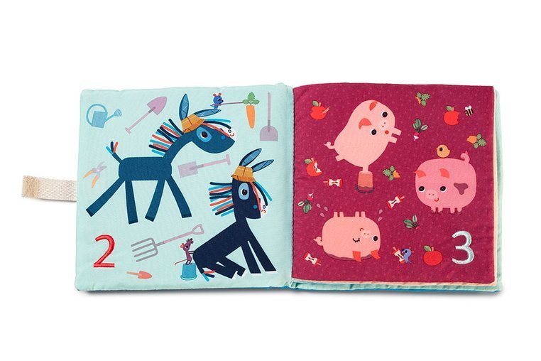 Lilliputiens Książeczka sensoryczna 1, 2, 3... 0+