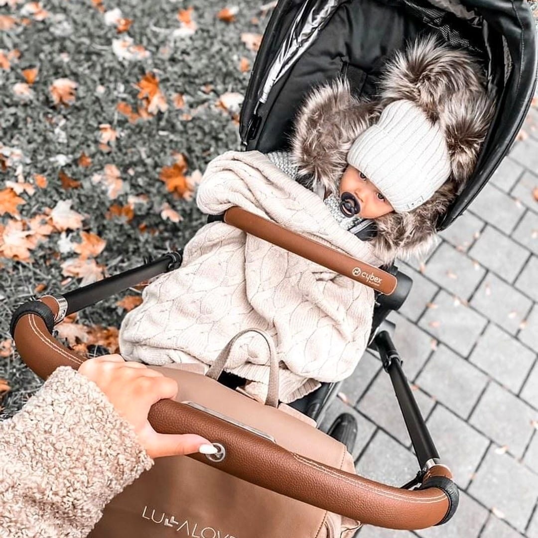 Lullalove Kocyk z wełny merino kokos 80x100 cm