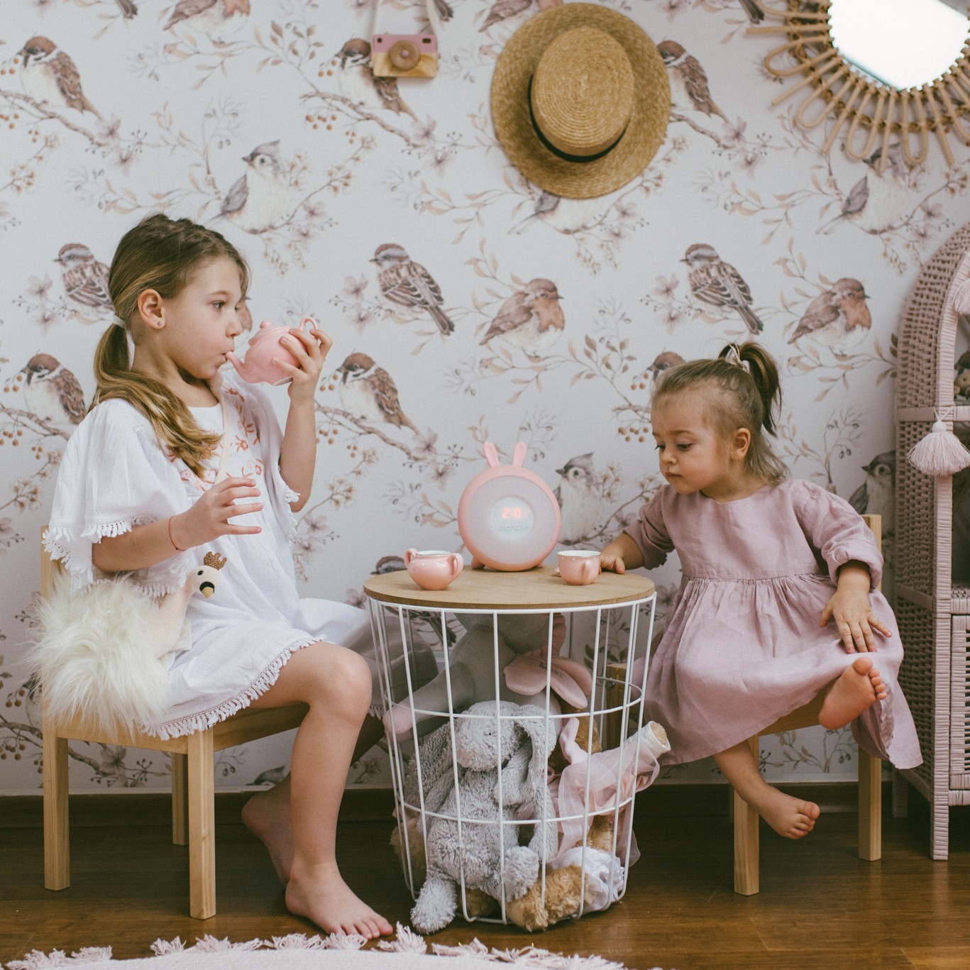 Lampka budząca Królik różowy Rabbit&Friends 3+ | Fabryka Wafelków