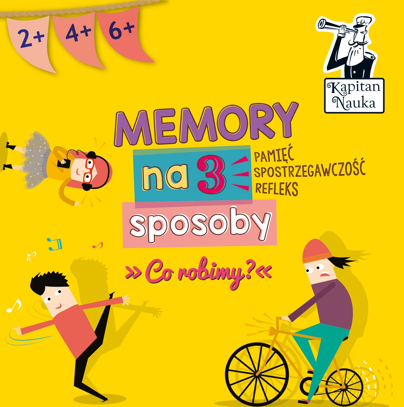 Kapitan Nauka Gra Memory "Co robimy?" 3w1 2+ lat