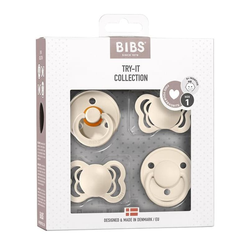 Bibs Try-It Pack Ivory Smoczki Niemowlęce 0+ | Zestaw Prezentowy