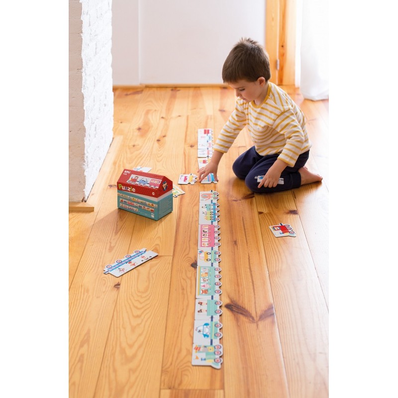 Apli Kids Puzzle Pociąg w domku 20 elementów 3+